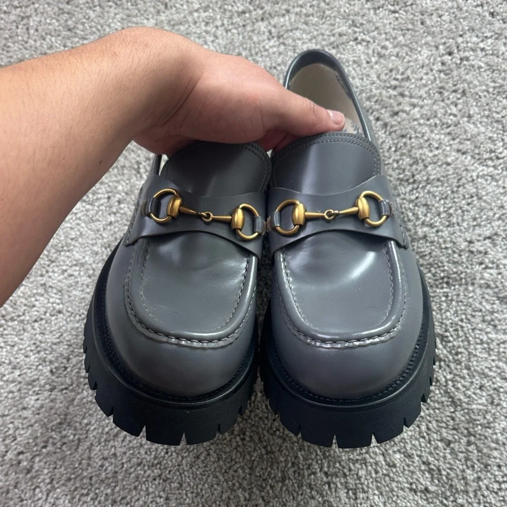 Gucci horsebit platform loafer